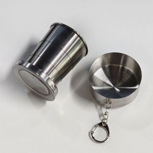 Custom <b>Personal</b> Metal Travel Metal Telescopic <b>Keychain</b> Cups Mug Travel Mug for Camping - Product Image 3