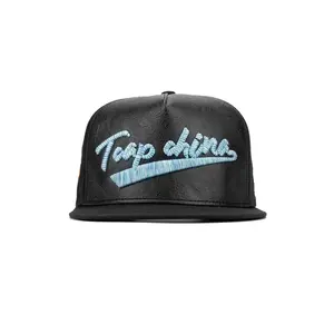 TCAP Gorras Custom Leather Cotton Sports Caps 3D Embroidery Hat