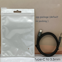 Câble audio tressé auxiliaire dans la voiture de 3.5mm 1m adapté aux téléphones mobiles Apple Câble audio numérique