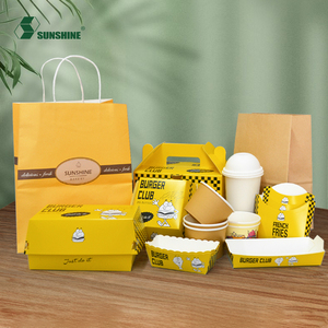 Fabricant de boîtes de papier jetables recyclables et laminées mates personnalisées pour hamburger, biscuits, beignets, <span class=keywords><strong>boulangerie</strong></span>. - Product Image 6