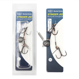 Nouveau chine vente en gros de cochon Shad Stinger Rig système de Gummifisch <span class=keywords><strong>brochet</strong></span> leurre de pêche Stinger Leader <span class=keywords><strong>fil</strong></span> - Product Image 5