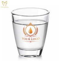 Mini verre à liqueur de 30ml 1oz pour vin blanc Verres à liqueur personnalisés à sublimation Verre à spiritueux à fond épais