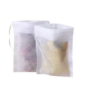 Empty Tea Bags Packaging Heat Seal With String Filter Herb Loose Tea Bags Home And Travel Sachets Pouch