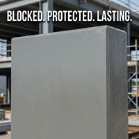 Revêtement protecteur acrylique aqueux anti-carbonatation et neutralisant, scellant à longue durée de vie pour béton armé