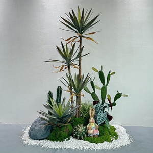Plantas Verdes <span class=keywords><strong>de</strong></span> Simulación Nórdica para Interiores: Cactus Tropical, Sisal, Areca, <span class=keywords><strong>Palmera</strong></span>, <span class=keywords><strong>Cola</strong></span> <span class=keywords><strong>de</strong></span> <span class=keywords><strong>Caballo</strong></span>, Plantas en Macetas <span class=keywords><strong>de</strong></span> Hierro - Product Image 3