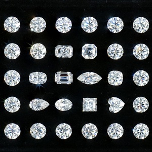 Pierres de moissanite taille princesse, couleur blanche, clarté VVS, pour bijoux DIY - Product Image 2
