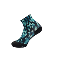 Chaussettes de sport tricotées personnalisées OEM universelles anti-grippage à compression pour cheville, motif automne, haute qualité