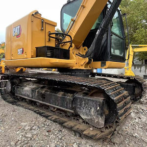 Marque japonaise, excavatrice d'occasion de 7 tonnes CAT 307 307E, mini-excavatrice Caterpillar d'occasion avec brise-roche hydraulique. - Product Image 2