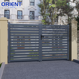 Puerta Automática <span class=keywords><strong>de</strong></span> Aluminio Eléctrica Personalizada, Diseño Moderno, Duradera, Ecológica, Fácil <span class=keywords><strong>de</strong></span> Instalar, Valla para Villa, Patio - Product Image 5