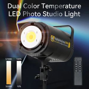 Éclairage Vidéo <span class=keywords><strong>LED</strong></span> 300W 5700K, Lampe de Photographie <span class=keywords><strong>Continue</strong></span> et Dimmable pour <span class=keywords><strong>Studio</strong></span> <span class=keywords><strong>Photo</strong></span>, Lumière du Jour pour Appareil <span class=keywords><strong>Photo</strong></span>, Softbox, Monture Bowens - Product Image 2