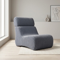Fauteuil de sol haute densité sans assemblage requis, canapé paresseux convertible pour adulte, pouf