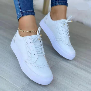 Low-cut Brown Retro Oco Lace Up Couro Sapatos Personalizados Esporte <span class=keywords><strong>Running</strong></span> <span class=keywords><strong>Shoes</strong></span> Senhoras Sneakers Sapatos Casuais Para As Mulheres - Product Image 4