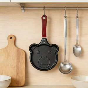 Sartén Antiadherente para Mini Omelettes con Forma de Dibujos Animados de Zunck, Sartén Creativa de Metal para Huevos con Forma de Oso, Herramienta para Omelettes con Forma de Corazón - Product Image 5