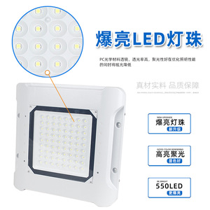 ไฟ LED ป้องกันการระเบิด 100W 200W IP65 อลูมิเนียมอัลลอย สำหรับปั๊มน้ำมัน โกดัง โรงงาน คลาส T4 กลุ่ม I ระดับ 1 NEMA 4X - Product Image 3