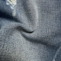 Tissu denim économique 10S super doux, surface lisse, non extensible, vente en gros
