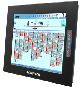 Monitor layar sentuh sentuh resitif industri Monitor VGA/DVI ukuran kecil tahan air interaktif - Product Image 1