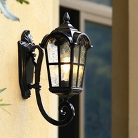 Appliques murales solaires LED modernes rétro en verre trempé, étanches, en aluminium, pour extérieur, éclairage vintage 2700K doux