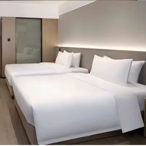 Juego de Muebles de Dormitorio de Madera Maciza Modernos y Personalizables para <span class=keywords><strong>Hoteles</strong></span>, Hostales y Apartamentos - Product Image 1