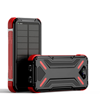 Power Bank Tenaga Surya 20000mAh Harga Terjangkau, Mode Lampu Camping, Tahan Air, Tali Gantungan, Tipe-C/Micro, Layar LED, Pengisian Cepat, Kapasitas Tinggi