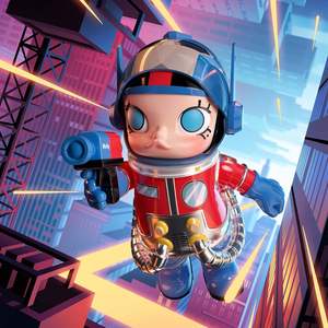 POP MART MEGA Space Molly 400% <span class=keywords><strong>Optimus</strong></span> <span class=keywords><strong>Prime</strong></span> 29,5 cm Figurine <span class=keywords><strong>Jouet</strong></span> pour Décoration d'Intérieur Art de Collection - Product Image 2