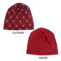 Bonnet souple en dentelle perlée pour femme, idéal pour la chimiothérapie, bonnet de nuit extensible doux, turban, couvre-cheveux, foulard