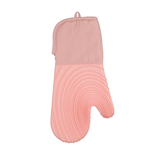 ถุงมือซิลิโคนทนความร้อนสูง พร้อมข้อมือผ้าฝ้ายแข็งแรงและชั้นผ้าไม่ทอเพื่อความปลอดภัยในการทำอาหารและอบขนมในครัว - Product Image 3