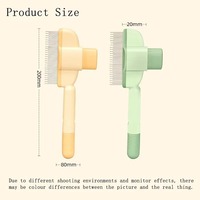 Brosse professionnelle d'épilation d'animal familier de noeud ouvert accessoire durable de peigne de chaton pour le toilettage de chat