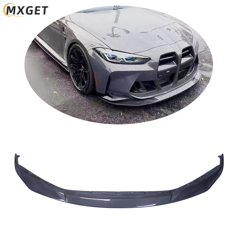 R44 Style M3 G80 Carbon Front Lip Fiber Spoiler for BMW