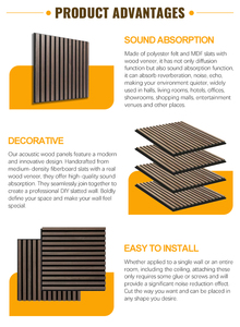 Pannello <span class=keywords><strong>Fonoassorbente</strong></span> in Legno MDF con Design 3D, Pannello Isolante Acustico - Product Image 3