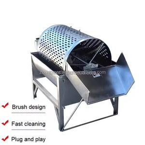 Machine industrielle de lavage et de pelage de pommes de terre et de carottes / Laveuse de légumes industrielle - Product Image 5