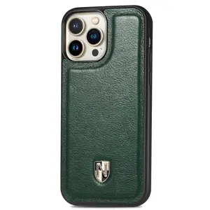 Caseneo capa de celular de couro genuíno, para iphone 14 pro max, pc de luxo, estojo para celular dropshipping