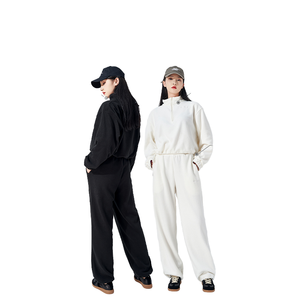 Nuovo Completo Tuta in Pile da <span class=keywords><strong>Donna</strong></span> 2025 <span class=keywords><strong>Invernale</strong></span> Caldo Due Pezzi con Felpa con Cappuccio e Pantaloni da Jogging per Abbigliamento Casual - Product Image 2