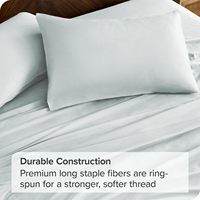 Cloudland 300 fils ensemble de draps en coton draps doubles doux avec style uni et motif solide literie en gros