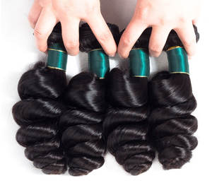 ברזילאי Loose גל שיער חבילות חבילות 100% שיער טבעי Weave חבילות בתולה רמי תוספות שיער עם סגירת או תחרה פרונטאלית - Product Image 2
