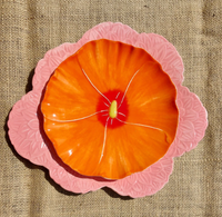 Magnifique assiette en céramique fleur peinte à la main ensembles de vaisselle assiette à fleurs égayer votre table à manger parfait pour les dîners de famille