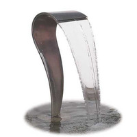 Statue de pelouse extérieure en métal, fontaine à eau, Sculpture artistique, auto-harpe, acier inoxydable