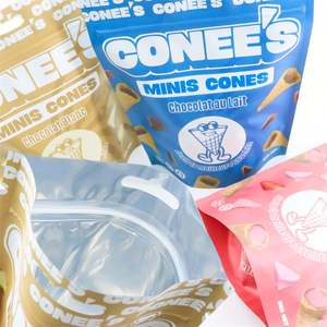 Bolsa de pie BOPP con cierre hermético impreso con logotipo personalizado, práctico embalaje de alimentos pequeños con función a prueba de olores para almacenamiento de azúcar - Product Image 2