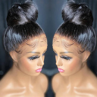 360 HD sans colle cordon perruques de cheveux humains 180 densité lâche Curl suisse dentelle toupet brut vierge cheveux humains vendeurs en gros