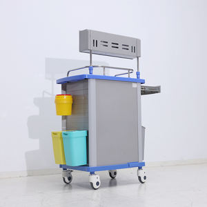 EM-ET103 Medische Spoedeisende Ziekenhuisbehandelingswagen Met Laden En Prullenbak Medicijnkar - Product Image 2