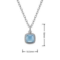 Collier pendentif 13.56MHz NFC pierre naturelle argent RFID bijoux cartes de contrôle d'accès cadeaux parfaits pour elle en permanence