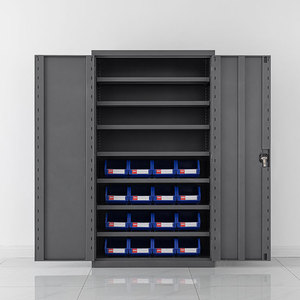 Heavy Duty <b>Garage</b> Metal <b>Tool</b> Cabinet with Drawers Adjustable Shelves Lockable OEM Available-Durable Power <b>Tools</b> Display Stand - Product Image 1