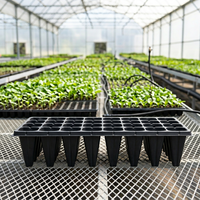 Pots hydroponiques carrés en plastique de qualité supérieure, plateau de semis pour pépinière, pot de propagation et de germination pour serre