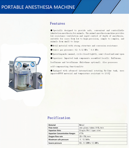Équipement chirurgical médical de haute qualité pour hôpital Machine d'anesthésie portable pour animaux humains et vétérinaires ICU avec vaporisateur - Product Image 6