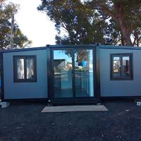 Conteneur extensible à structure en aluminium Casa House, léger, préfabriqué, pliable, modulaire, 20 pieds, 40 pieds, montage facile, cabane moderne et portable