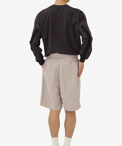 Summer Custom <strong>Men's</strong> Mid Pleated 100%<strong>Linen</strong> Knee <strong>Shorts</strong> Breathable Eco-Friendly Wrinkle Resistant Button Fly Solid Business Casual - Product Image 4