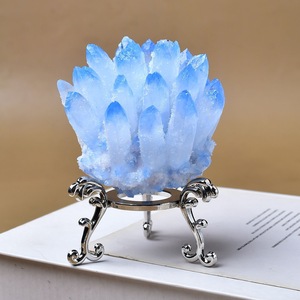 Wholesale Natural Beautiful Colorful Quartz RAW STONE <b>Cluster</b> Angel Aura <b>Crystal</b> Specimen Irregular Shape for Home Decor - Product Image 5