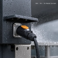 Connecteur Circulaire Métallique Étanche MJ16 UL94-V0 IP67, Prise Aviation Mâle/Femelle à Montage sur Panneau pour Équipement de Batterie Extérieur