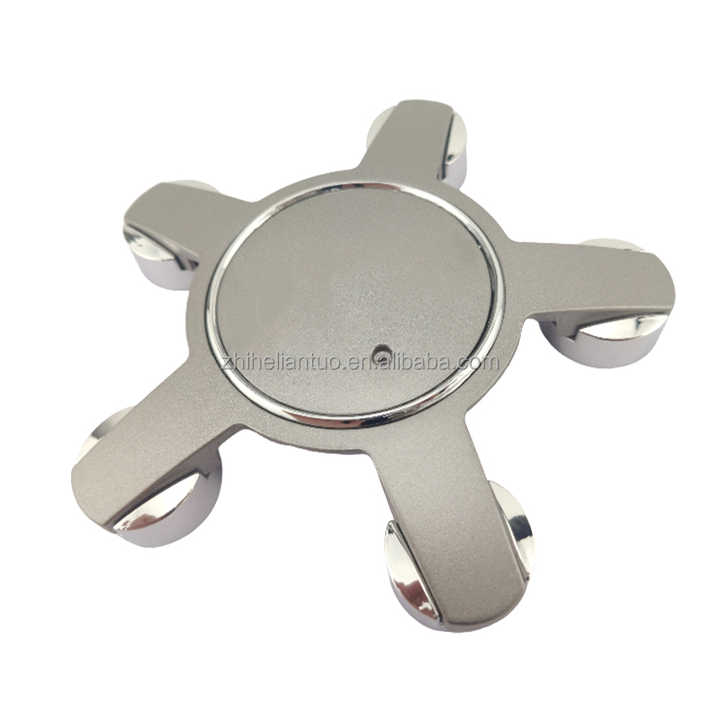 4-Pack 65mm Universal ABS Wheel Center Caps - Silver, Fits Front Or Rear Wheels