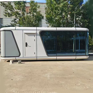 Nhà ở container hiện đại mô-đun bằng thép tấm sandwich thoáng khí năm 2025, biệt thự dạng viên nang không gian di động, khách sạn lấy cảm hứng từ tàu vũ trụ - Product Image 1