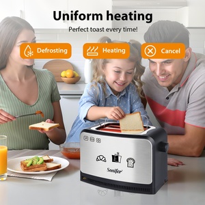 سونيفير SF-6088 محمصة خبز كهربائية عالية الجودة متعددة الوظائف صغيرة الحجم بشريحتين أوتوماتيكية - Product Image 4